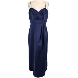 SALE Alfred Angelo Navy Blue Empire Waist Prom Gala Gown Dress 7132